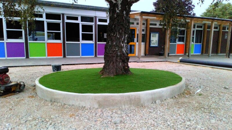 School playground landscaping project